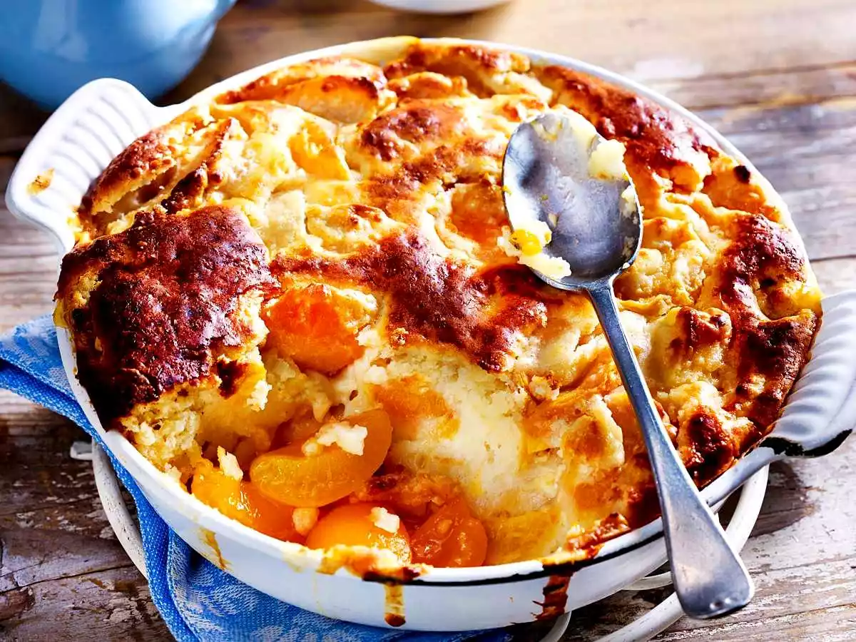 Airy Baked Apricot Casserole Recipe