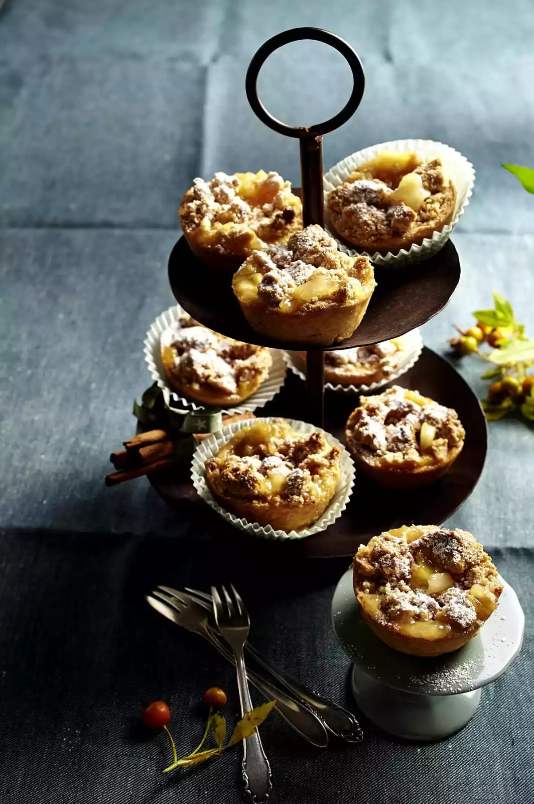 Apple-cinnamon Muffins With Cinnamon Syrup Recipe