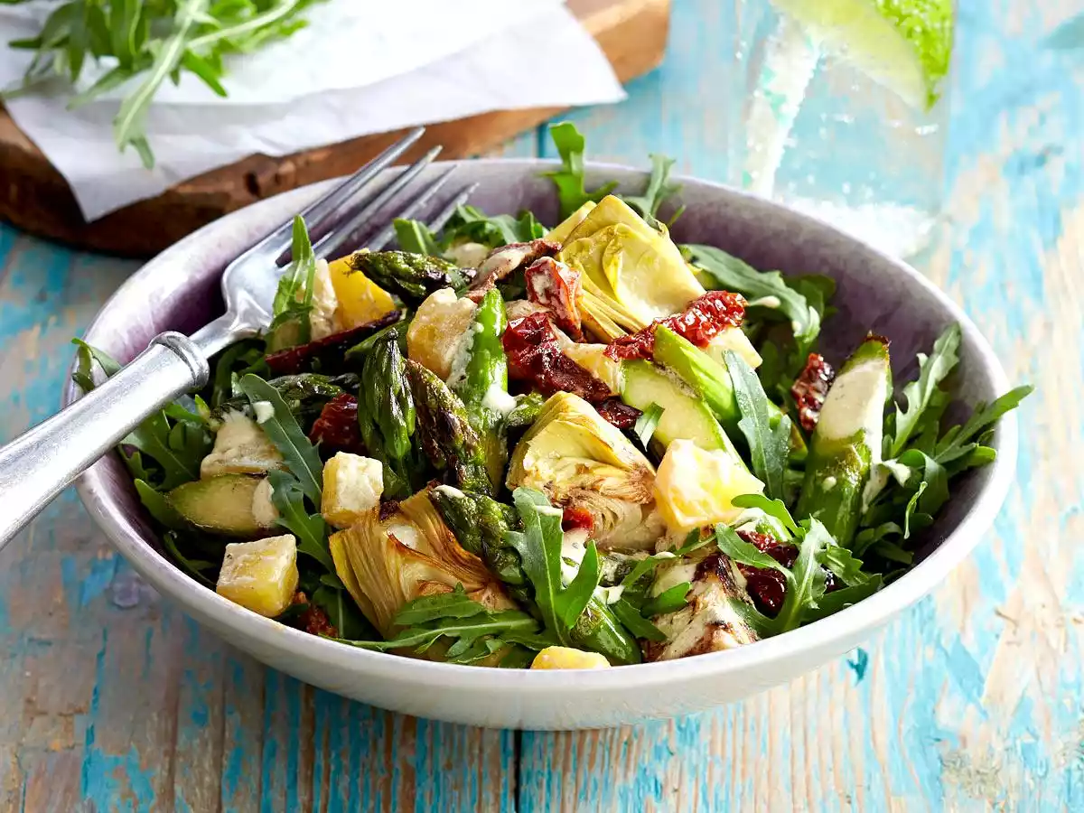 Artichoke And Asparagus Vegetables Recipe