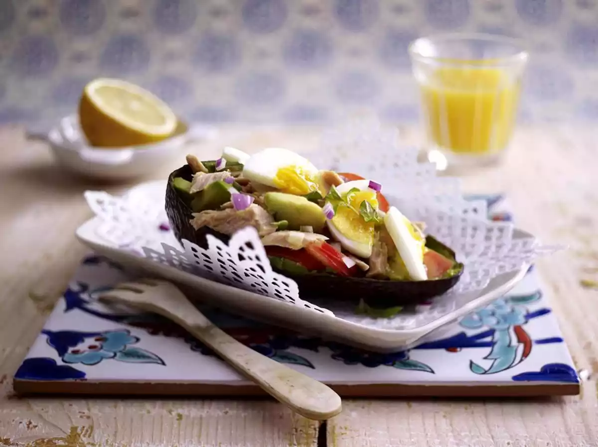Avocado Salad With Tuna And Egg Recipe
