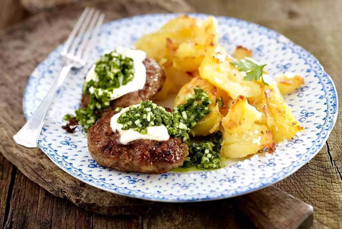 Baked Meatballs With Parsley And Apple Pistou Recipe