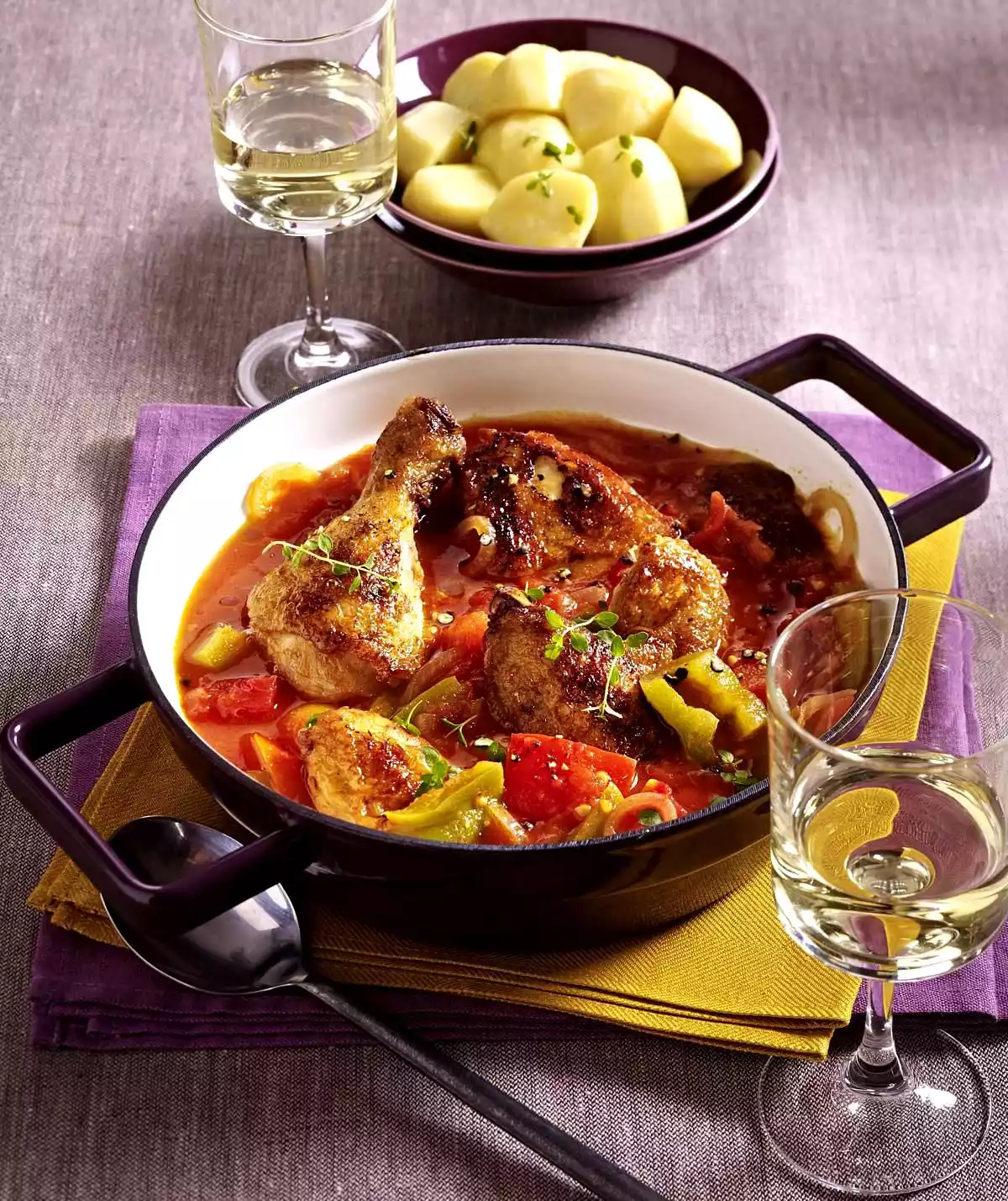 Basque Pepper Chicken Recipe