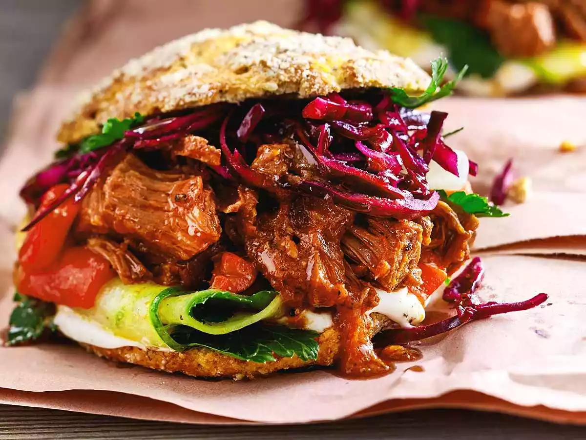 BBQ Burger "Pulled Jack" Recipe