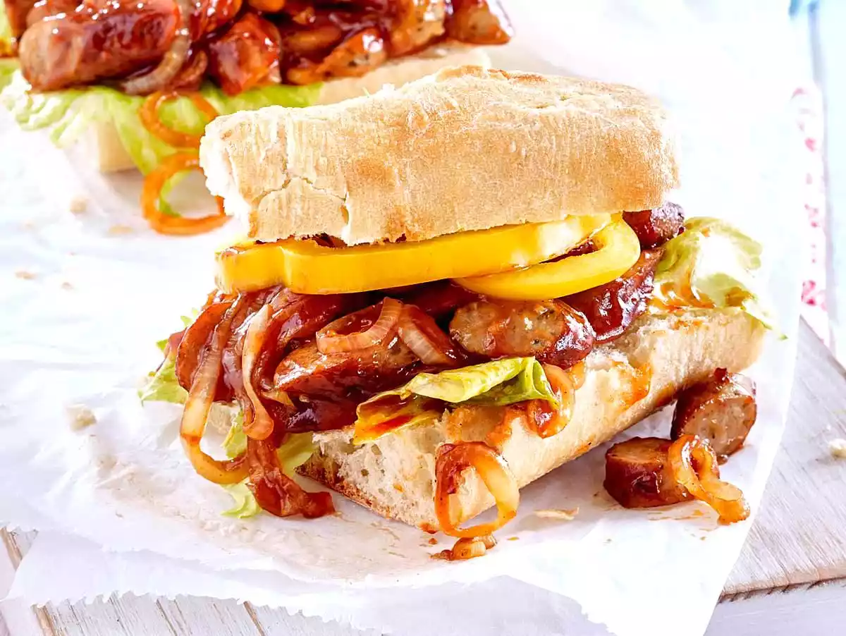 BBQ Sausage Sandwich Recipe