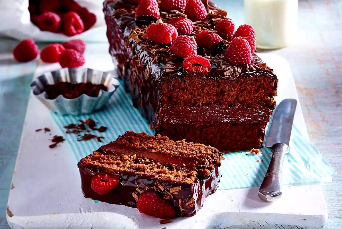 Beetroot Cake With Ganache And Raspberries Recipe