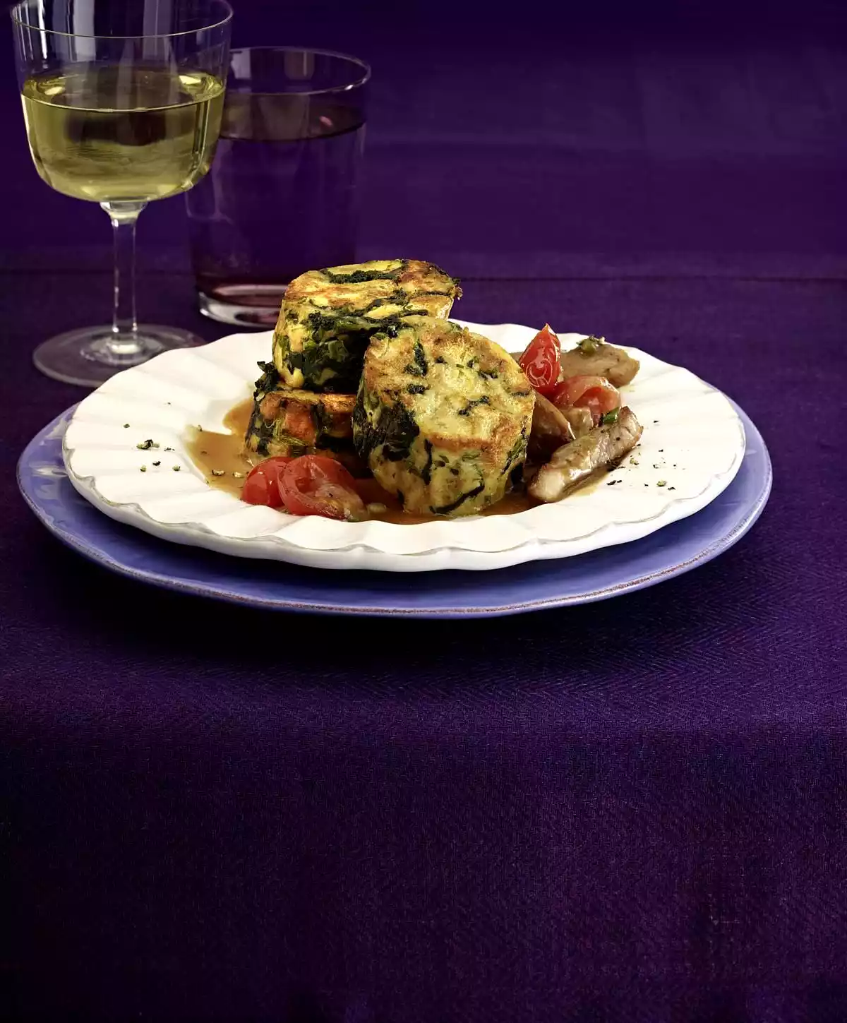Bread And Spinach Dumplings On Shredded Meat Recipe