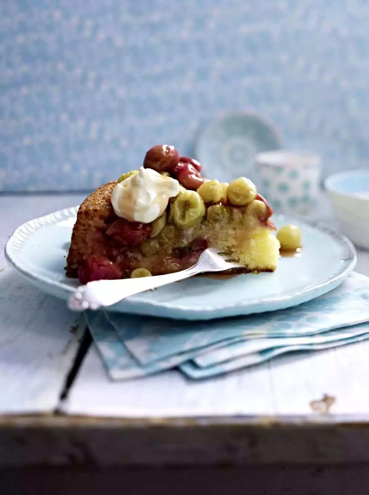 Buttermilk Cake With Roasted Gooseberries Recipe
