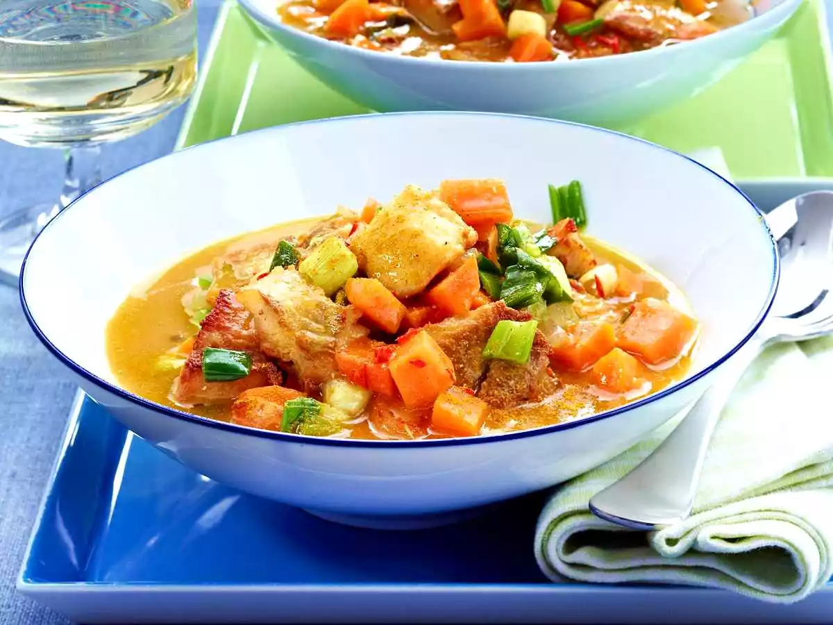 Carrot-fish Ragout With Chili Recipe