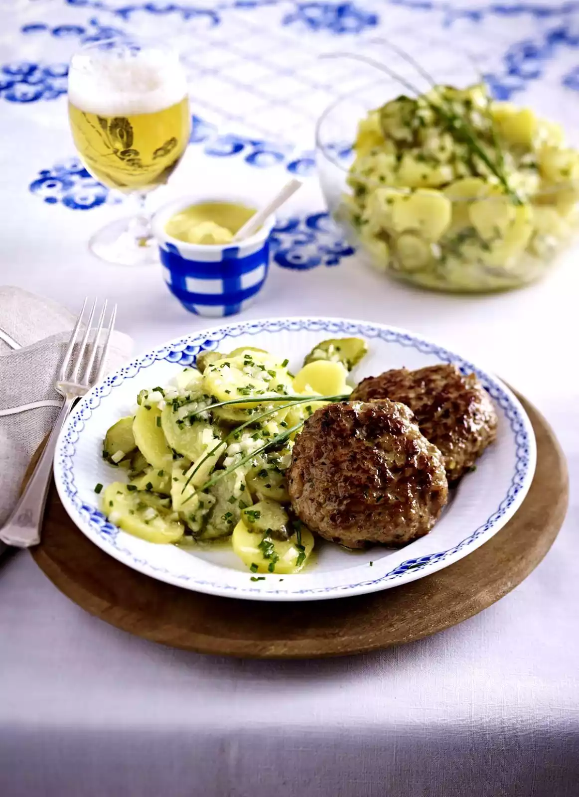 Cheese Rissoles With Apple-potato Salad Recipe