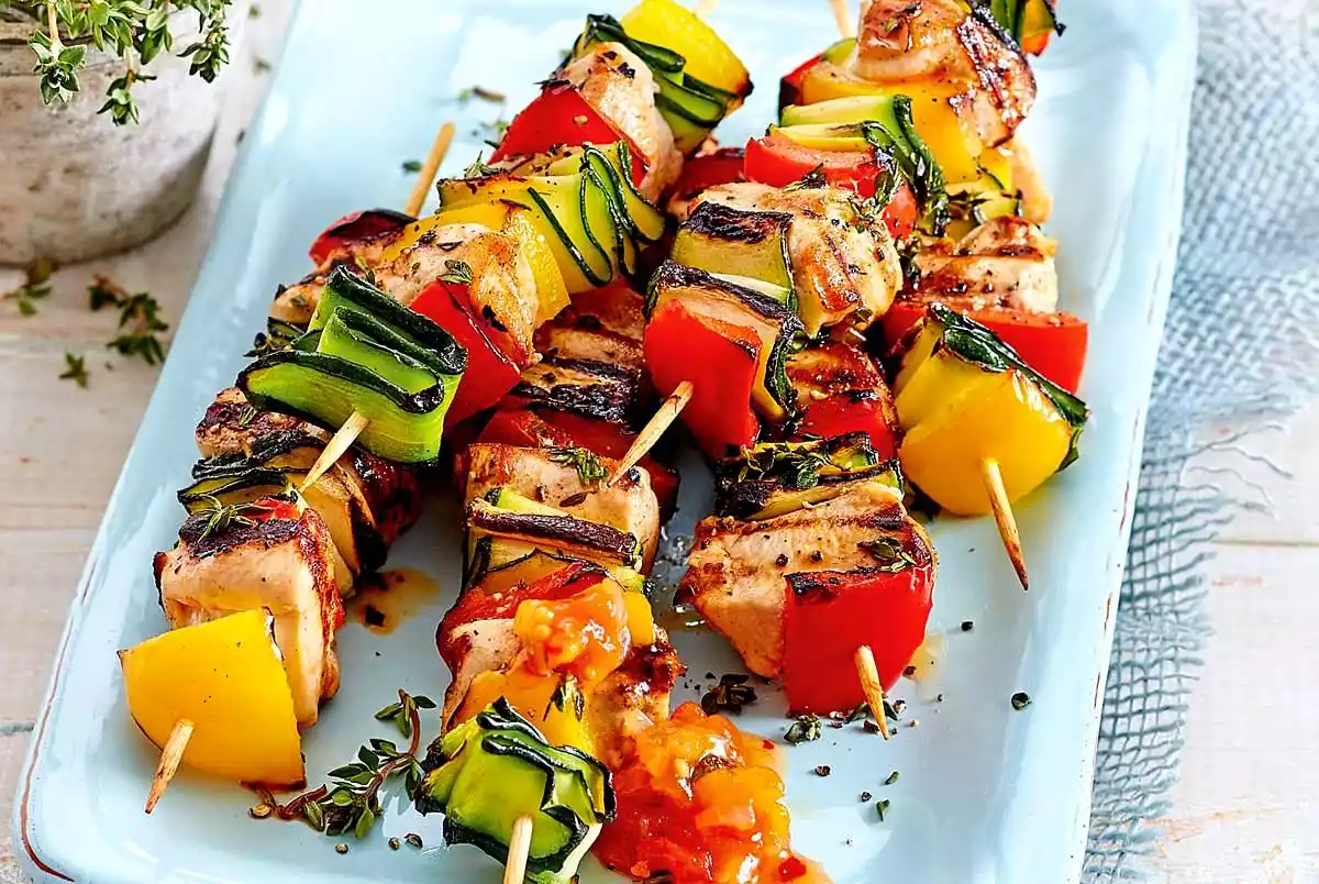 Chicken Skewers With Fruity Chutney Recipe