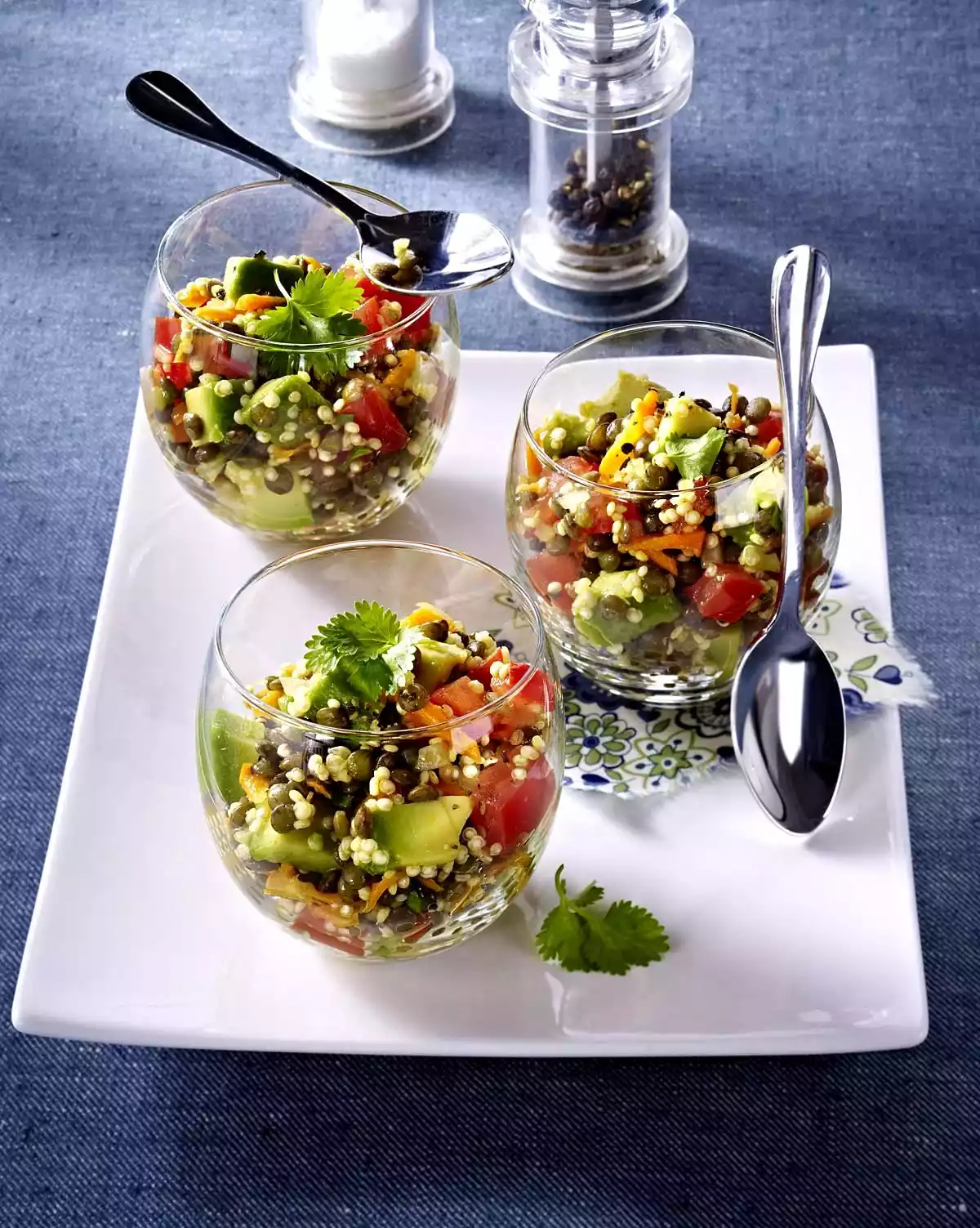 Colorful Lentil Quinoa Salad Recipe