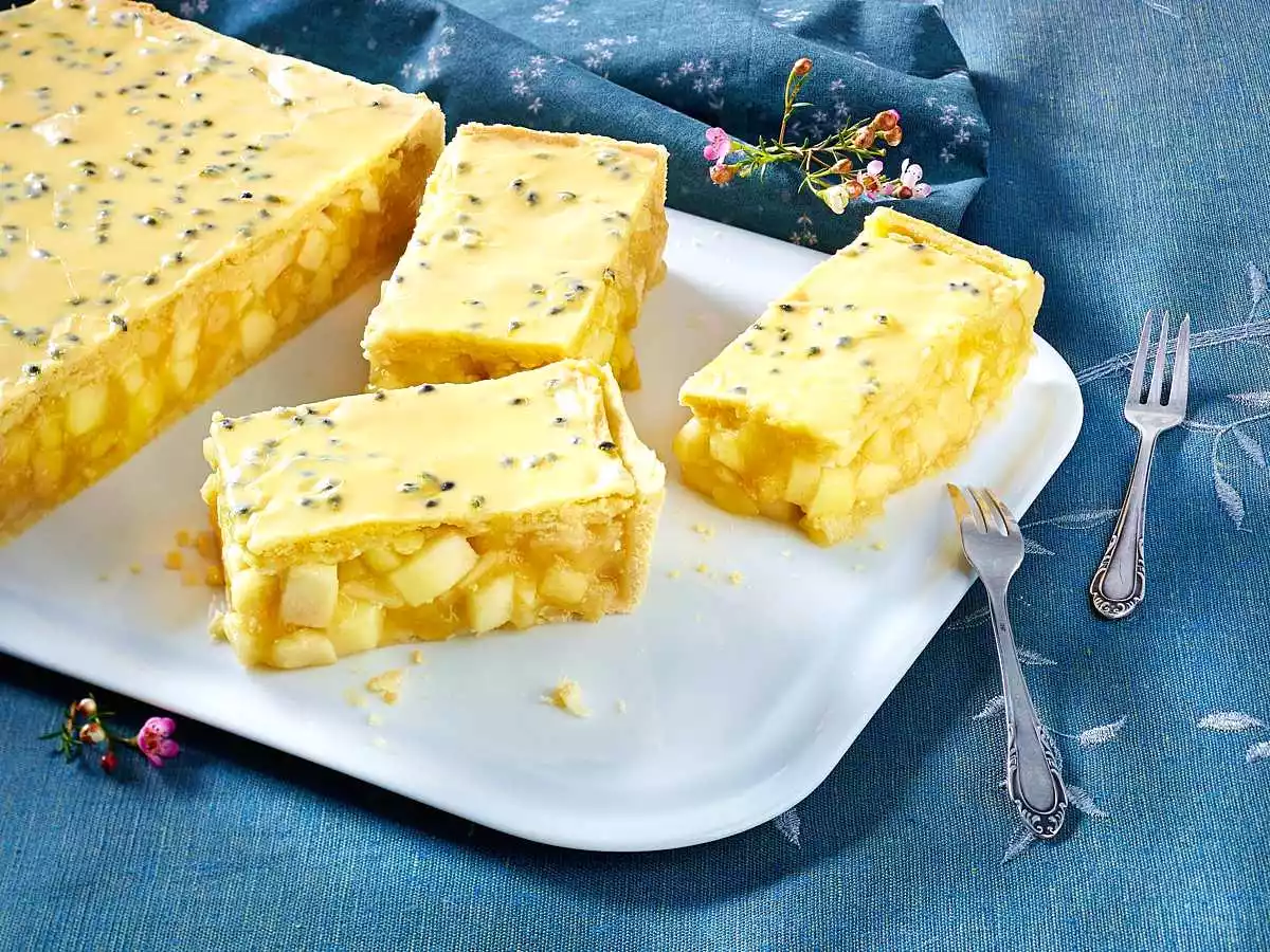 Covered Apple Pie With Passion Fruit Glaze Recipe