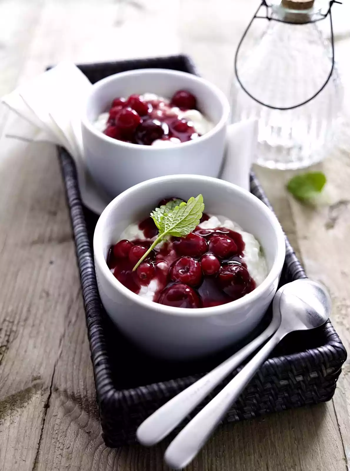 Creamy Rice Pudding With Red Fruit Jelly Recipe