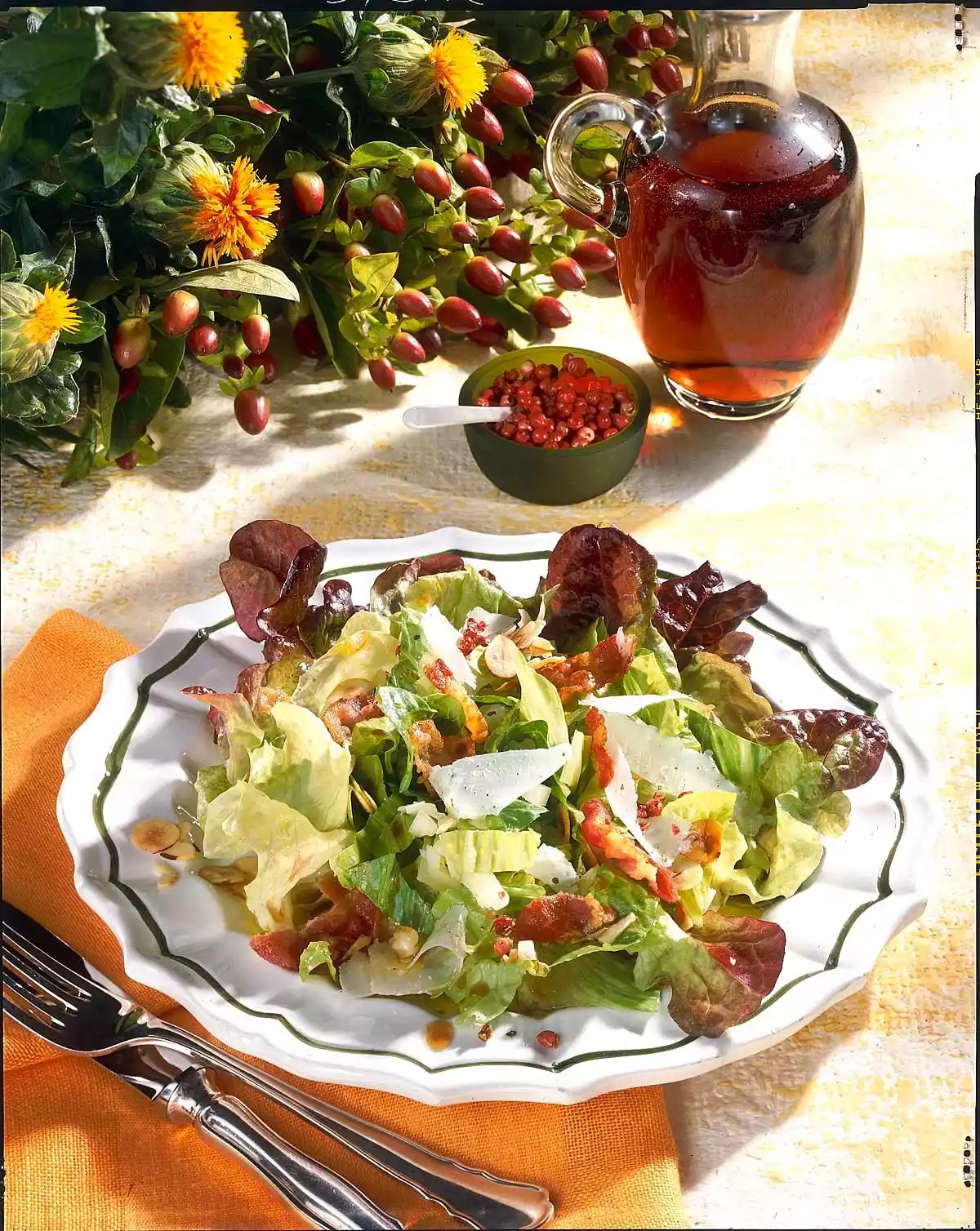 Crunchy Salad With Bacon & Parmesan Recipe