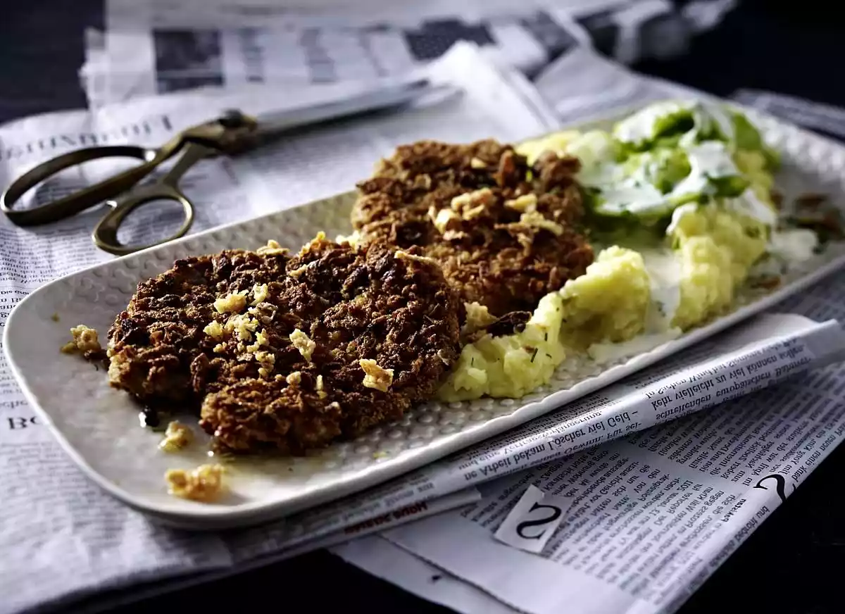 Filet Schnitzel In Roasted Onion Breading Recipe