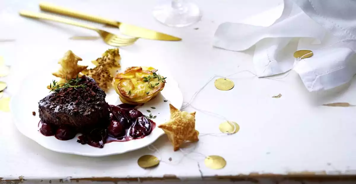 Fillet Of Beef With Coffee Crust And Balsamic Sauce Recipe