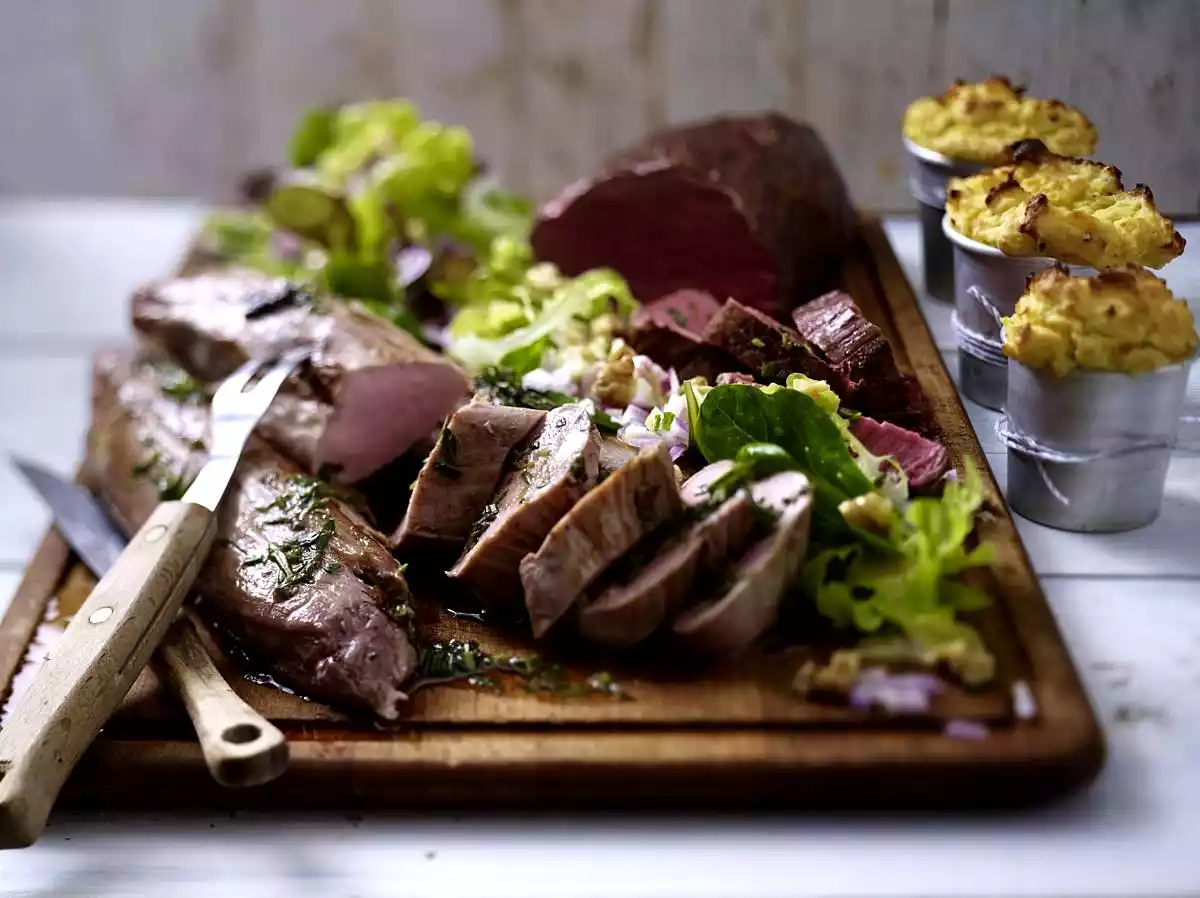 Fillet Plate With Baked Parsnip Purée Recipe