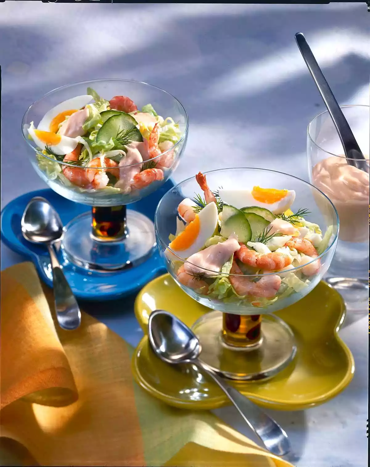 Fine egg-shrimp cocktail