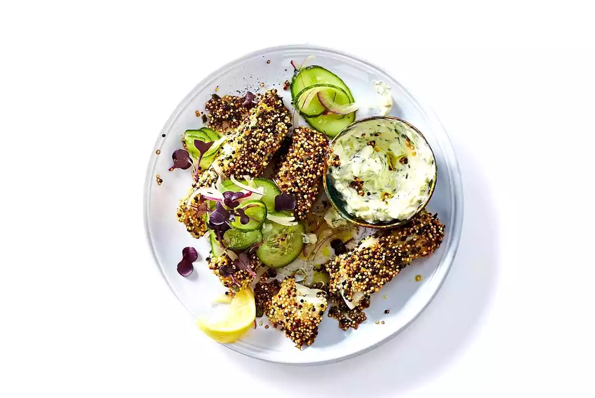 Fish Fingers In Quinoa Coat Recipe