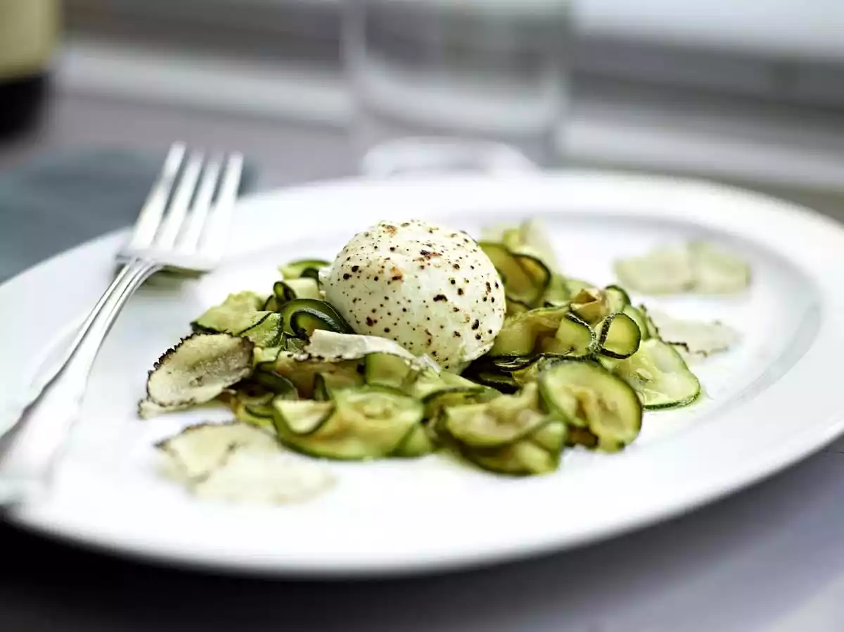 Goat Cheese With Zucchini And Summer Truffles Recipe