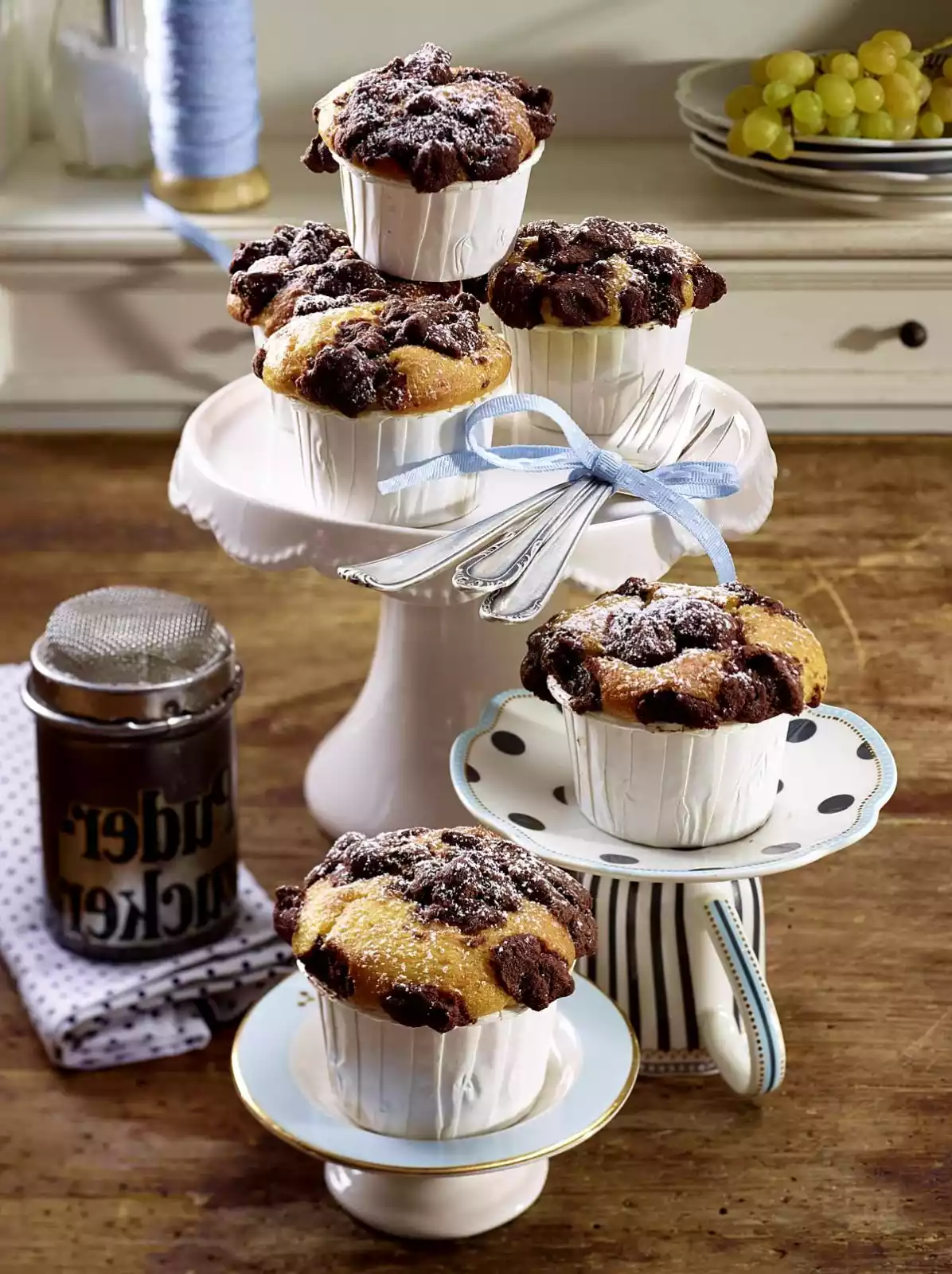 Grape Crumble Muffins Recipe