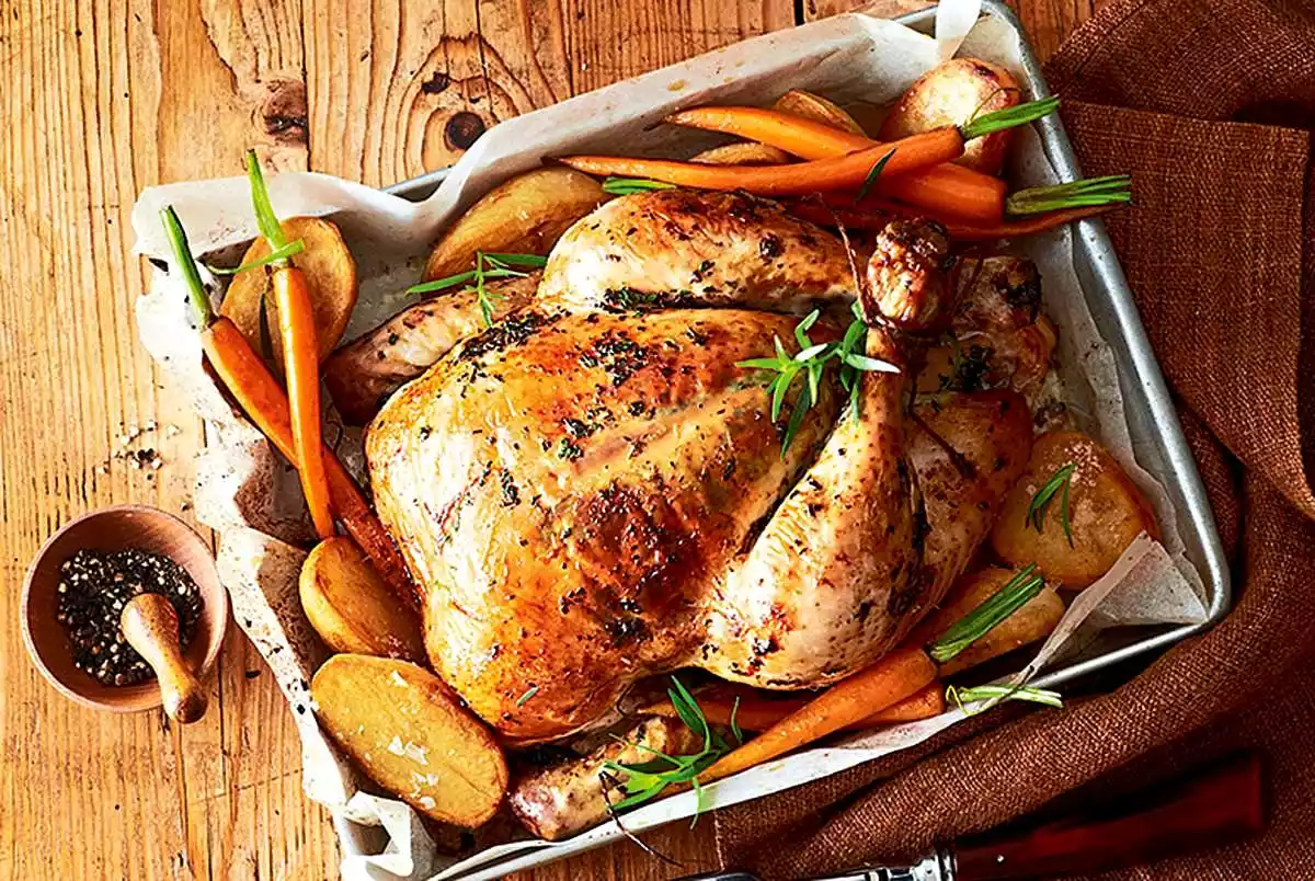 Herb Chicken With Braised Potatoes Recipe