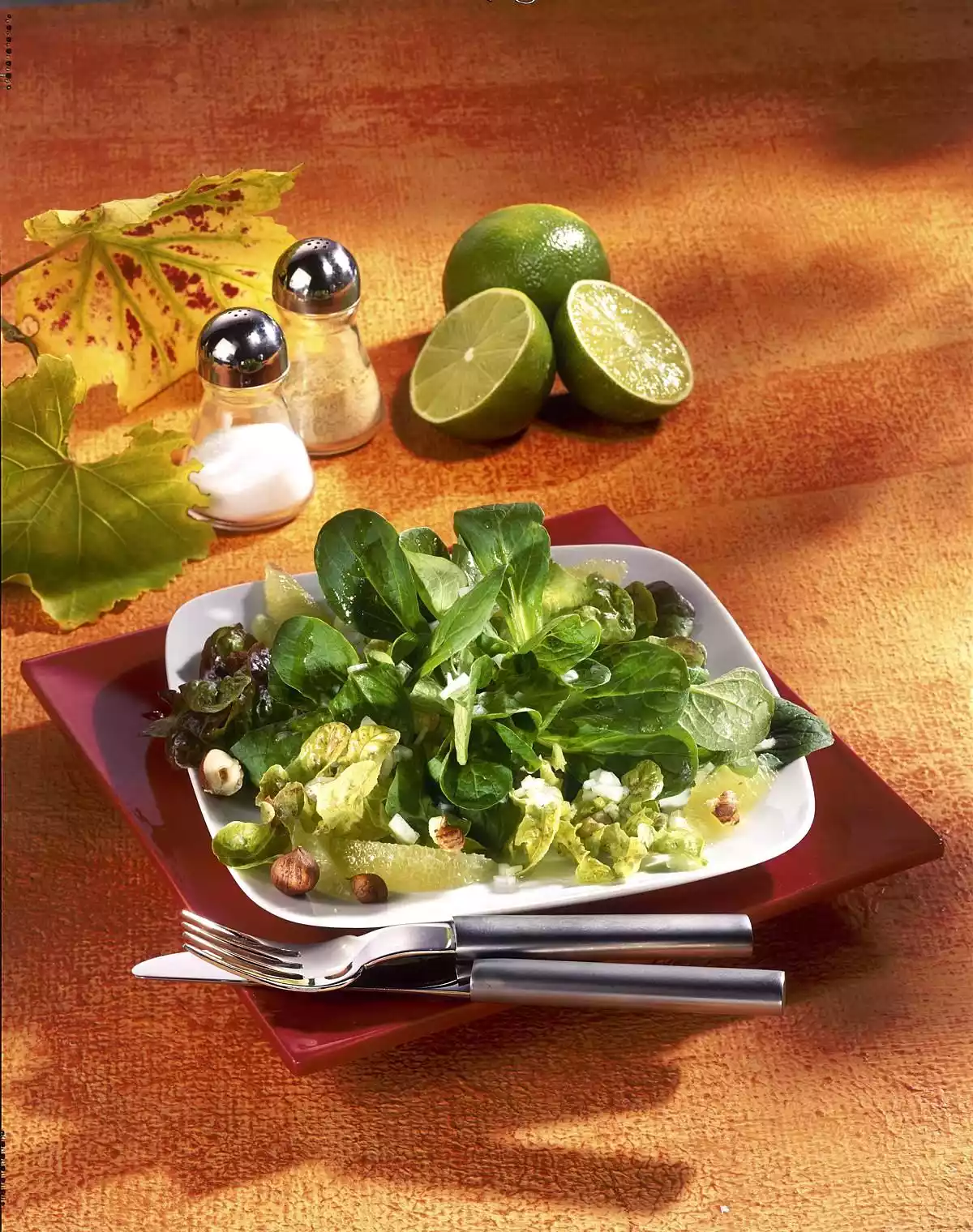 Lamb's Lettuce With Lime-nut Vinaigrette Recipe