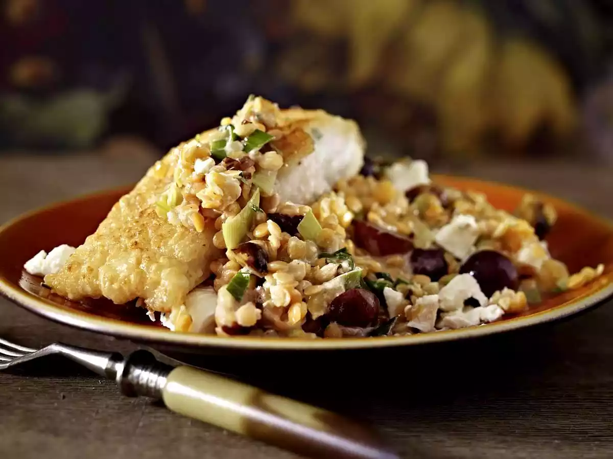 Lentil Salad With Ling Fish Recipe