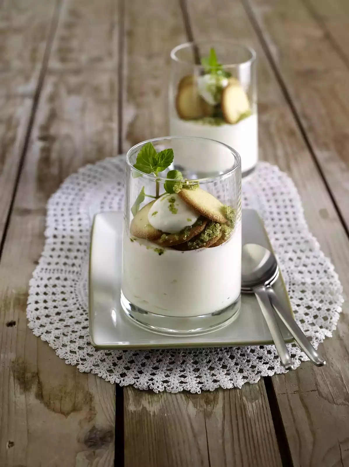 Lime Cream With Mint Sugar Recipe