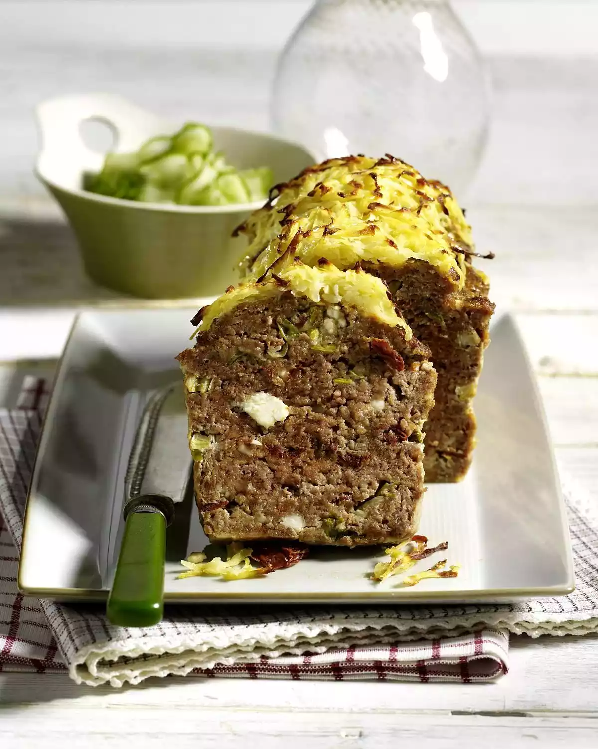 Meat Loaf Stuffed With Feta Cheese Recipe