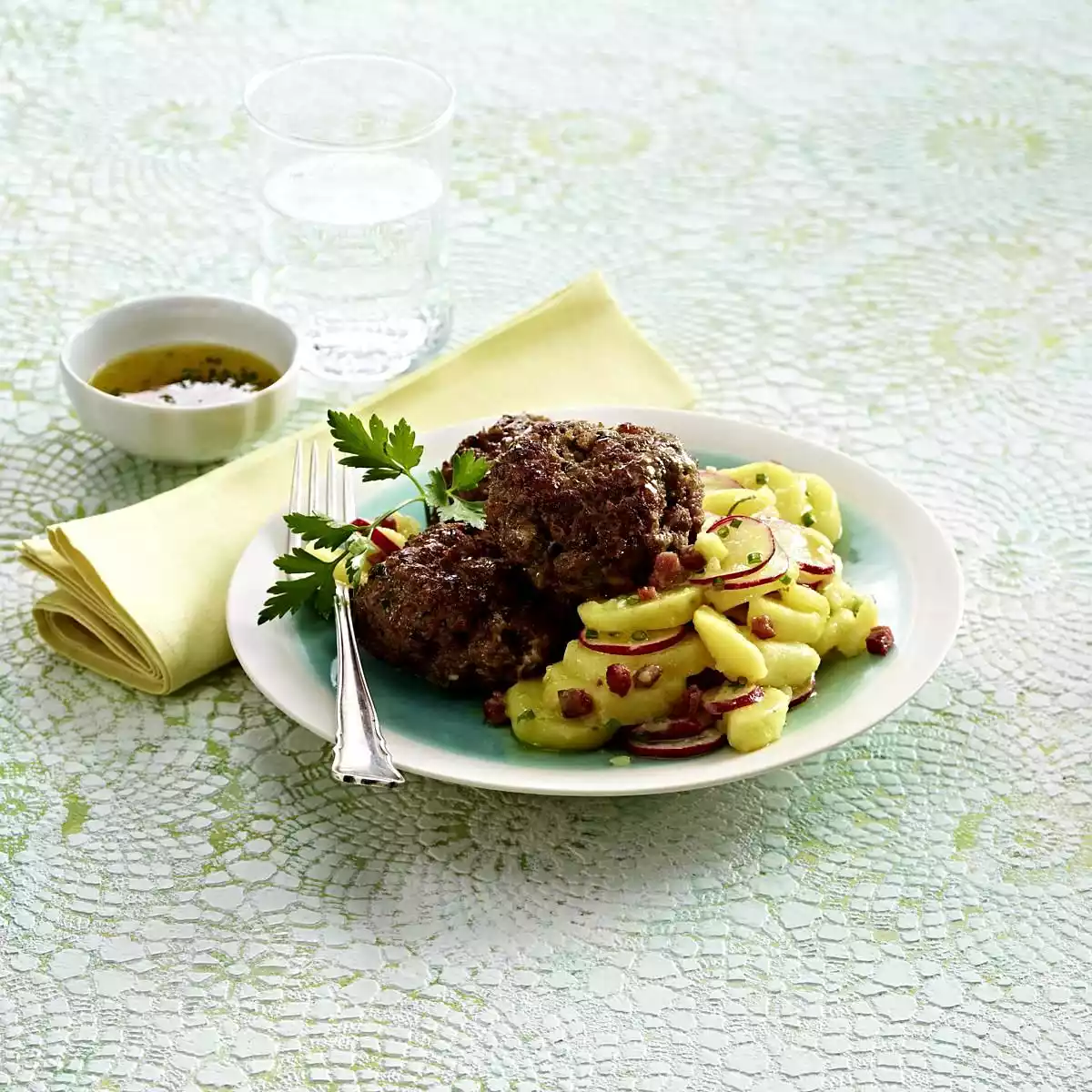 Meatballs With Potato Salad Recipe