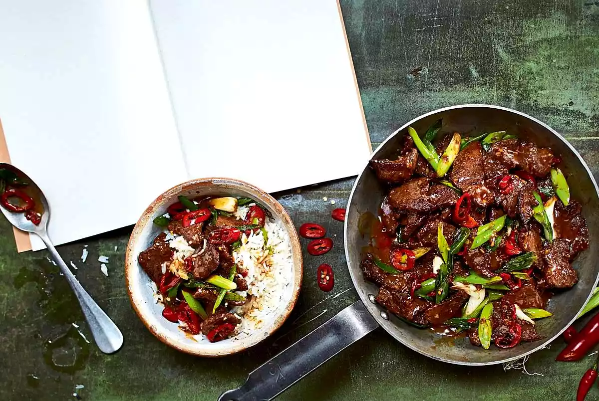Mongolian Beef With Pepperoni Recipe