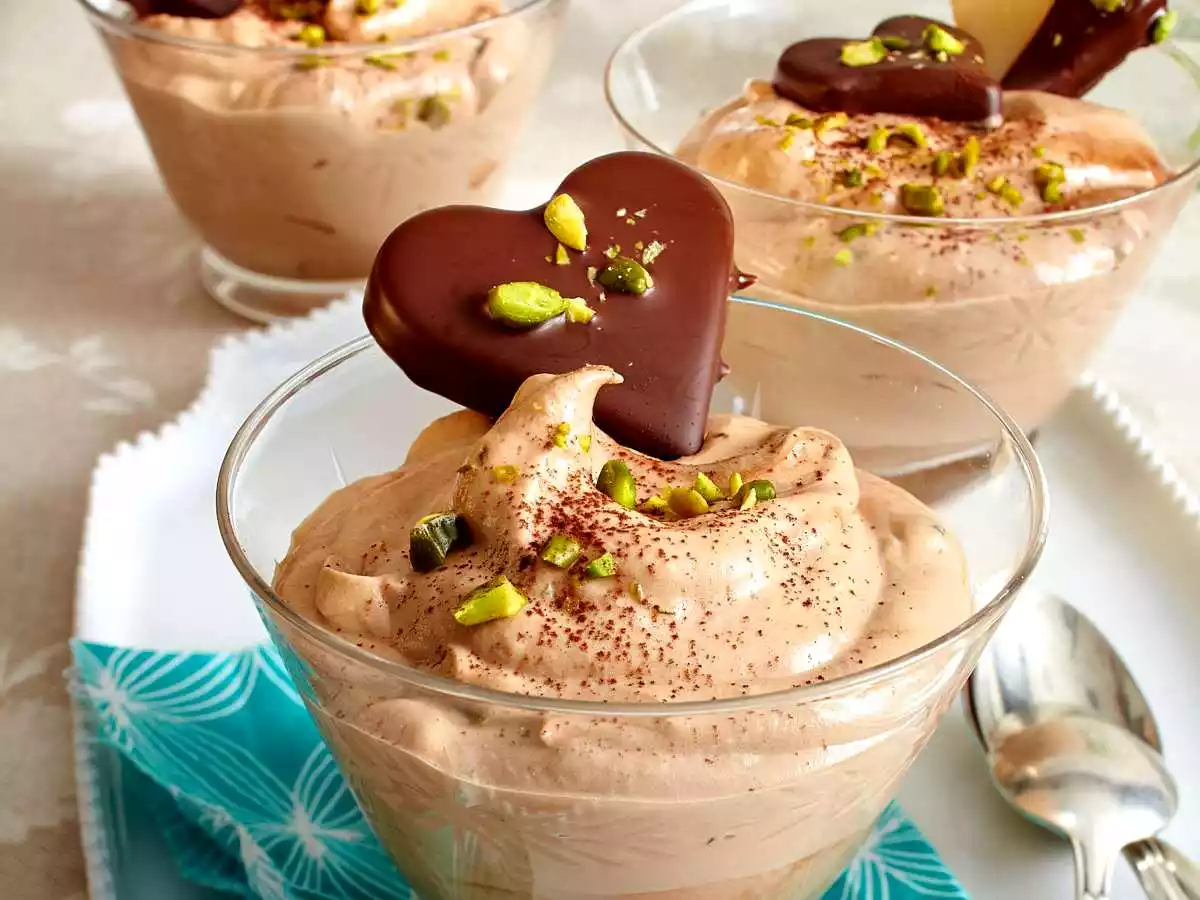 Mozart Cream With Marzipan-chocolate Hearts Recipe