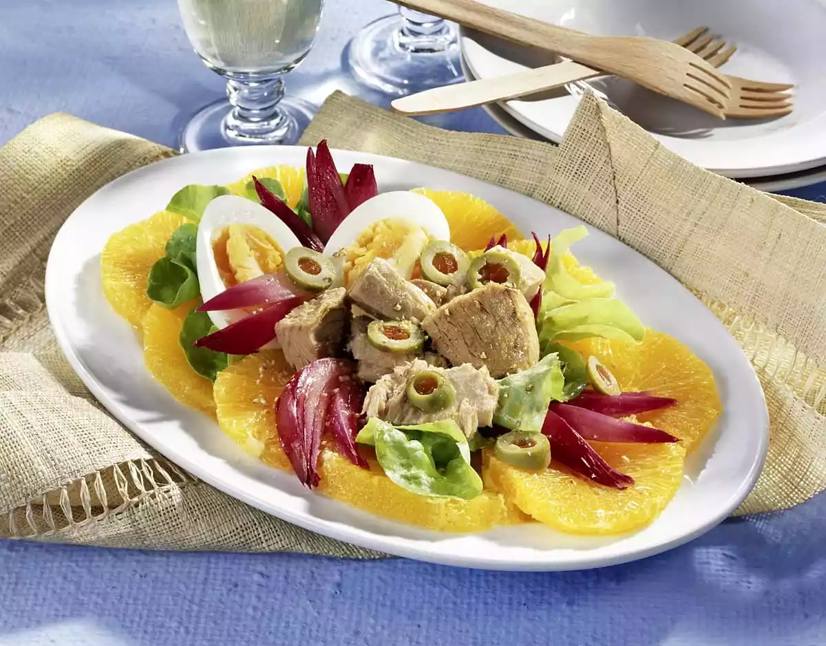 Orange Salad With Tuna Recipe