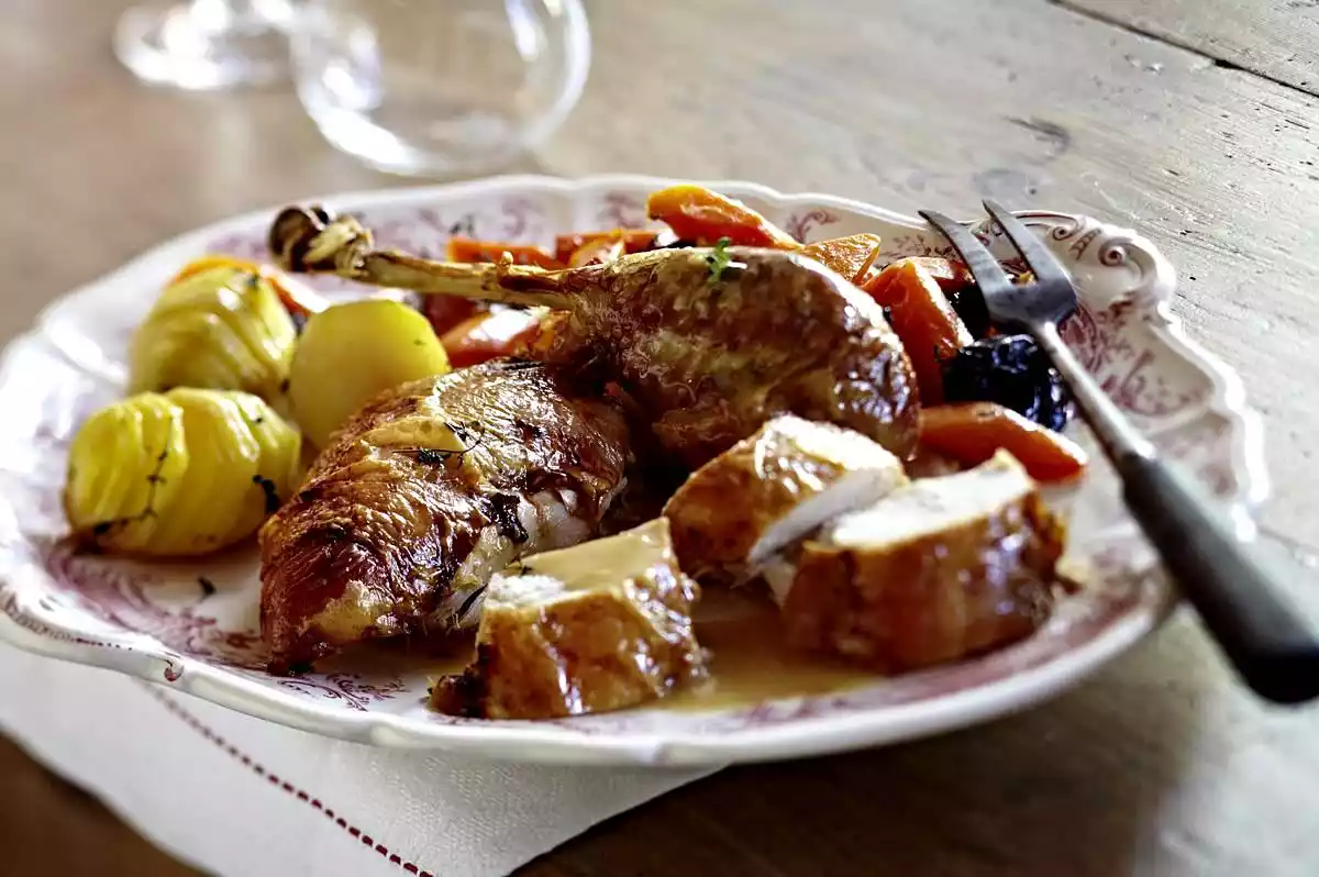 Oriental Holiday Turkey With Fan Potatoes Recipe