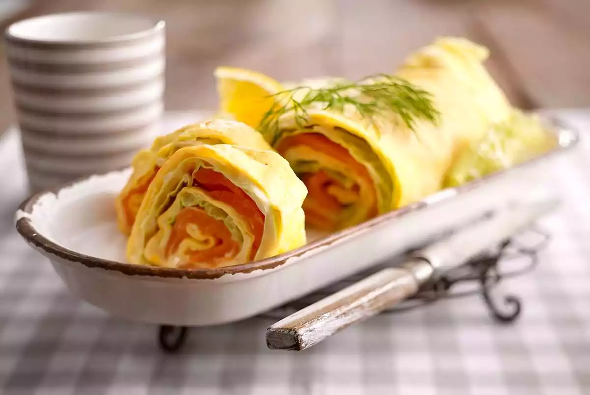 Oven Crêpe With Smoked Salmon Recipe