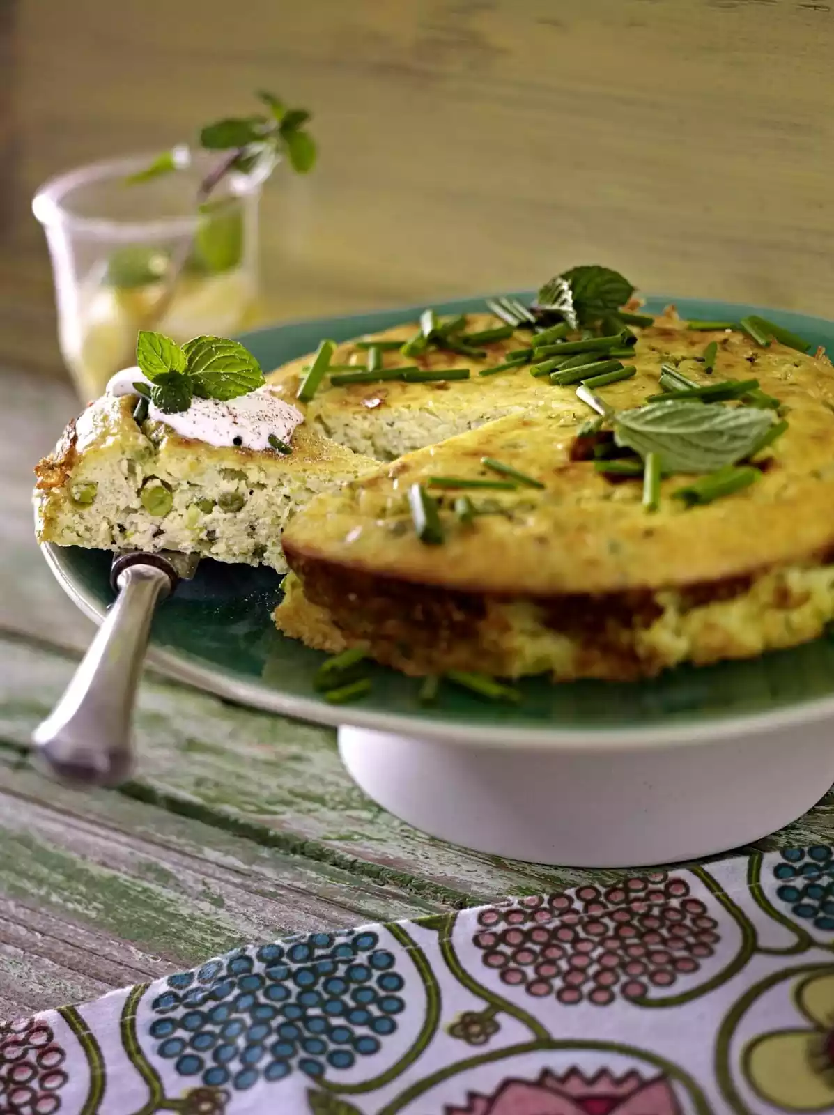 Pea Ricotta Tart Recipe