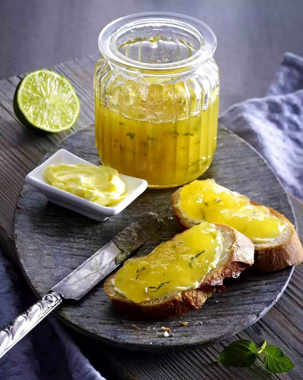 Pineapple-lime Jam With Mint Recipe