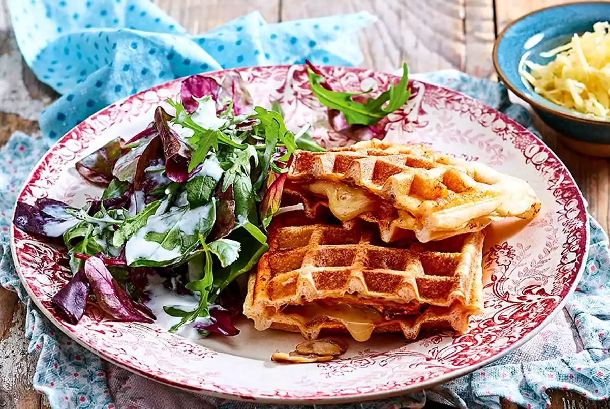 Pizza Pockets From The Waffle Iron Recipe