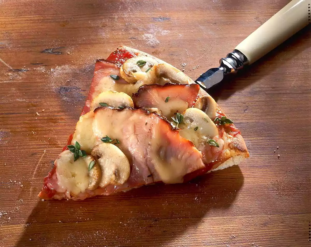 Pizza With Cooked Ham Recipe