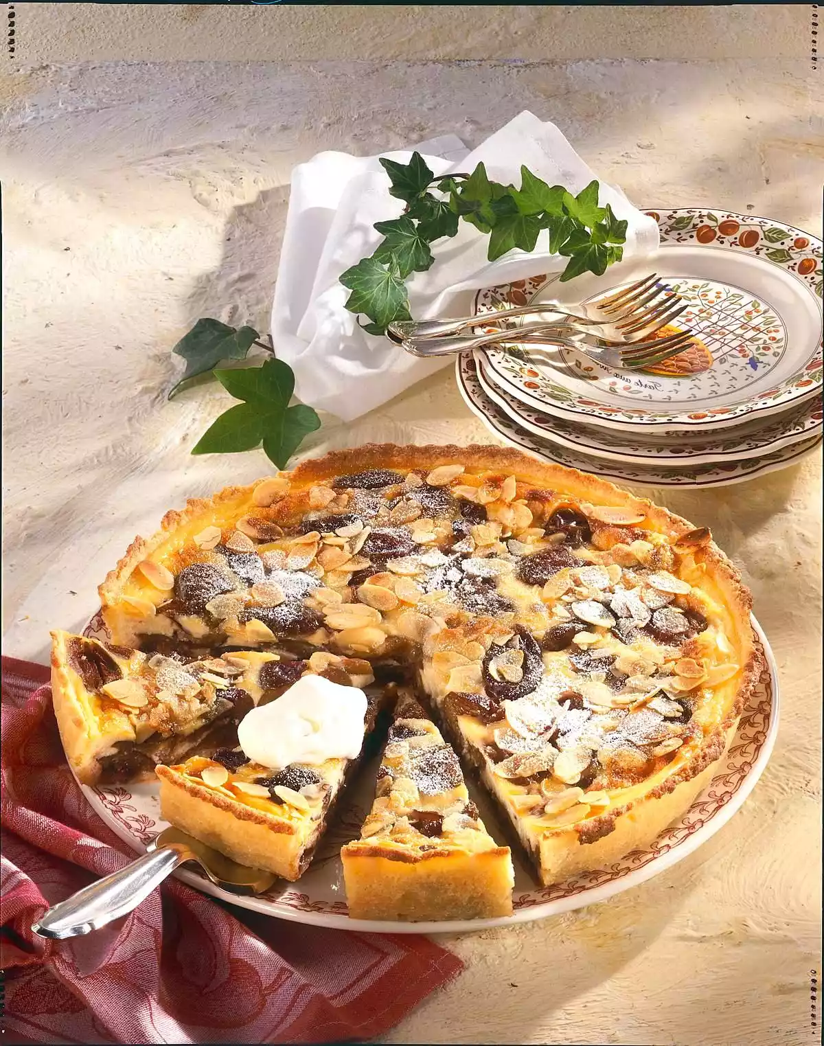 Plum Cheese Tart Recipe