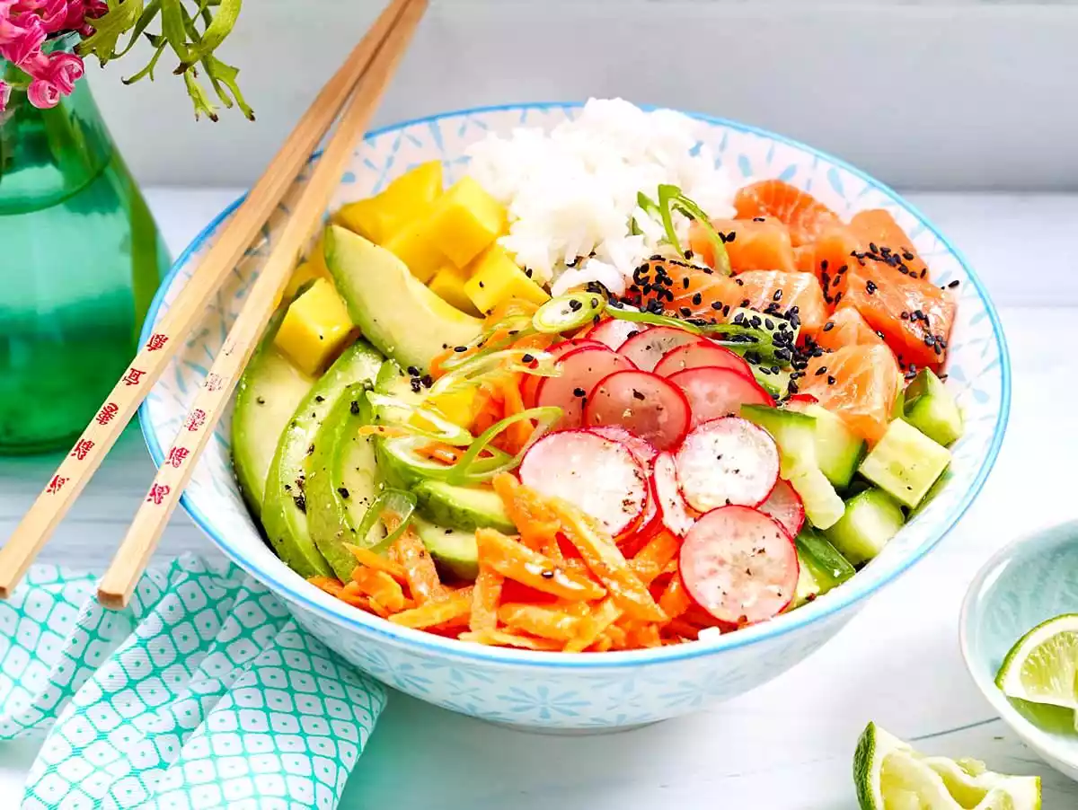 Poké Bowl With Salmon Recipe