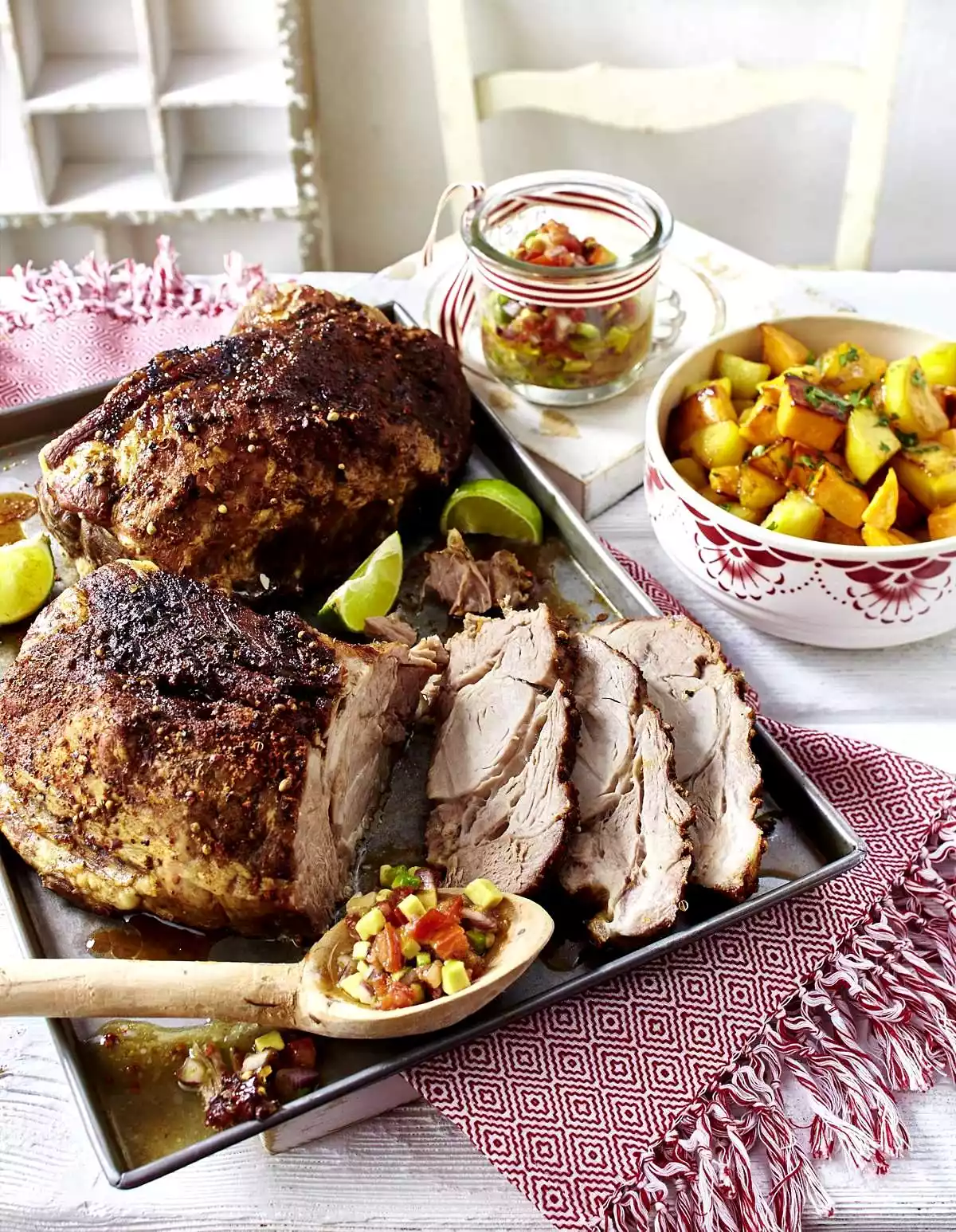 Pork Neck With Avocado And Tomato Salsa Recipe