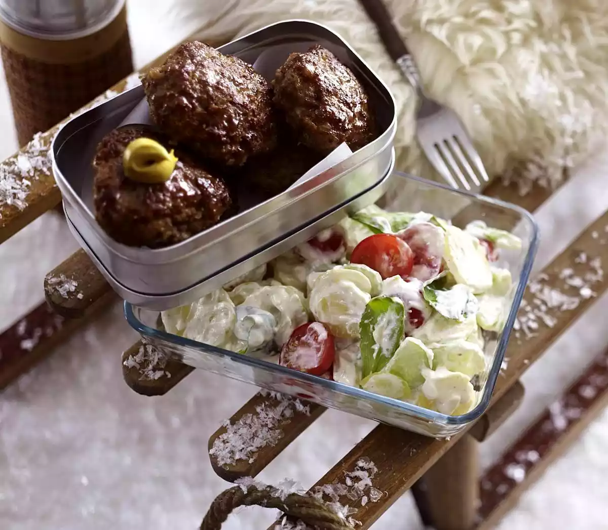 Potato Salad And Meatballs Recipe