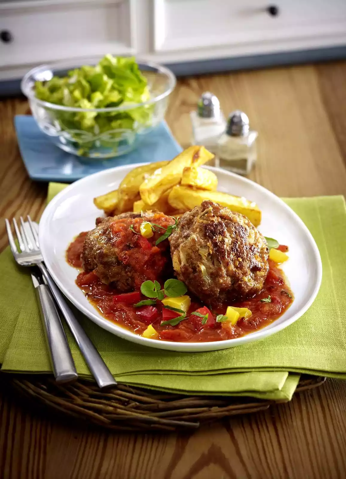 Puszta Meatballs With French Fries Recipe