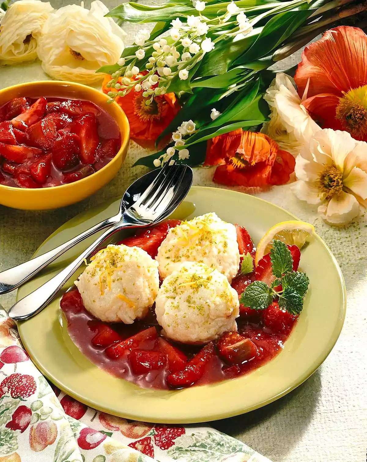 Quark Dumplings On Rhubarb Recipe