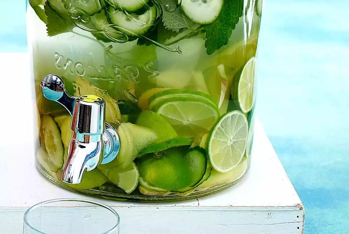Refreshing Water: Ginger-lime-cucumber Recipe