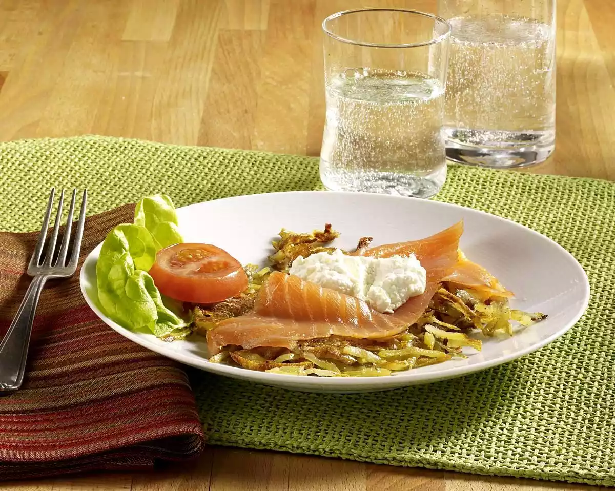 Rösti With Smoked Salmon And Horseradish Crème Fraîche Recipe