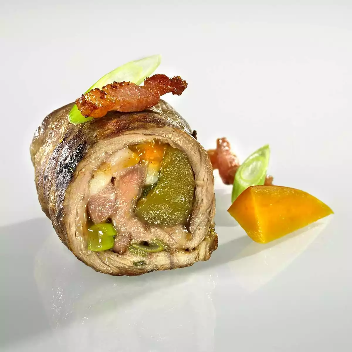 Roulades With Curry Mango Bacon Filling Recipe