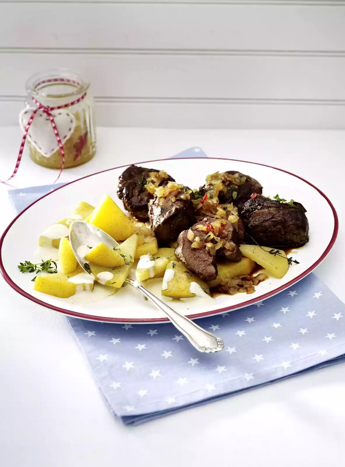Saddle Of Venison With Onion Confit And Vanilla Turnips Recipe